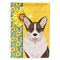 Caroline's Treasures Summer Sunflowers Brindle Cardigan Corgi Flag Garden Size